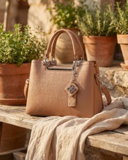 Beige Formal Hand Bag For Women