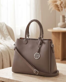 Grey Formal Hand Bag For Ladies