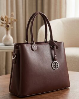 Coffee Formal Hand Bag For Ladies