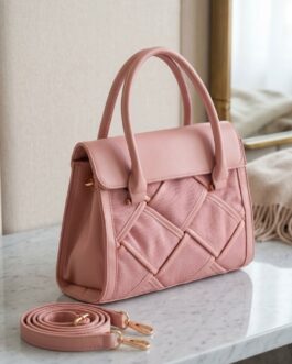 Pink Formal Hand Bag For Ladies