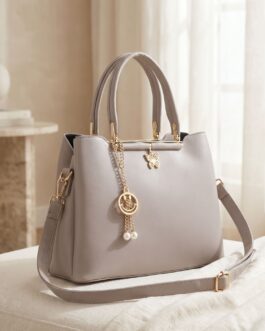 Grey Formal Hand Bag For Ladies