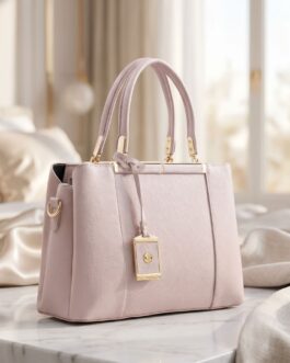 Cream Formal Hand Bag For Ladies