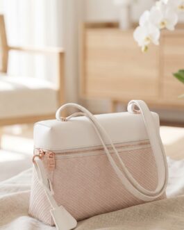 White Formal Shoulder Bag For Ladies