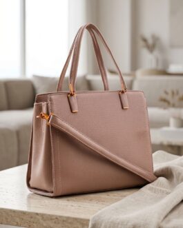 Beige Formal Hand Bag For Ladies