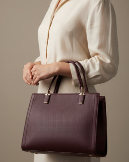 Fuchsia Formal Hand Bag For Women