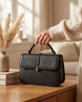 Black Formal Shoulder Bag For Ladies