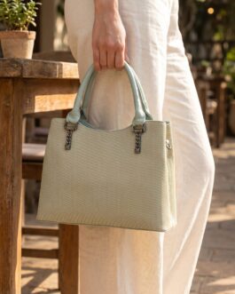 Green Formal Hand Bag For Ladies