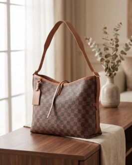 Brown Formal Shoulder Bag For Women