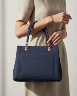 Blue Formal Hand Bag For Ladies