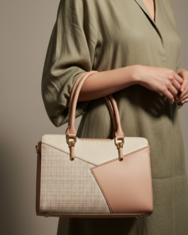 Cream Formal Hand Bag For Women