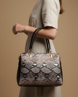 Grey Formal Hand Bag For Ladies