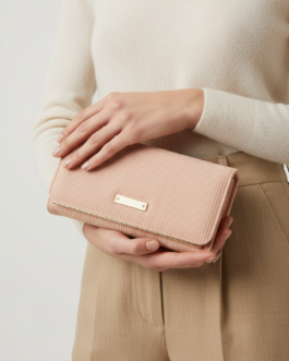 Pink Casual Wallet For Women