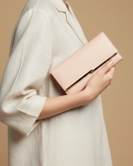 Pink Casual Wallet For Ladies