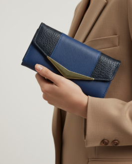 Blue Casual Wallet For Women