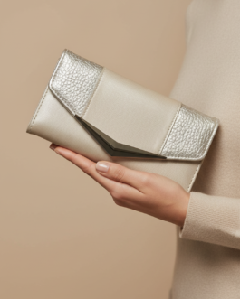 Silver Casual Wallet For Women