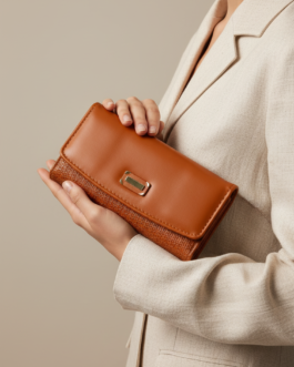 Brown Casual Wallet For Women