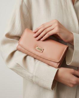Pink Casual Wallet For Women