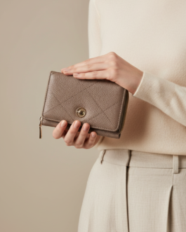 Grey Casual Wallet For Women