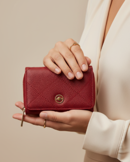 Maroon Casual Wallet For Women