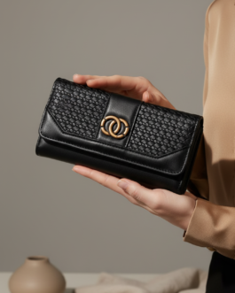 Black Casual Wallet For Women