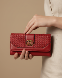 Red Casual Wallet For Women