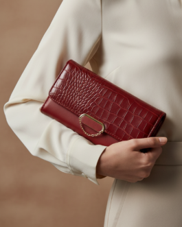 Maroon Casual Wallet For Ladies