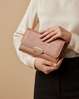 Pink Casual Wallet For Women