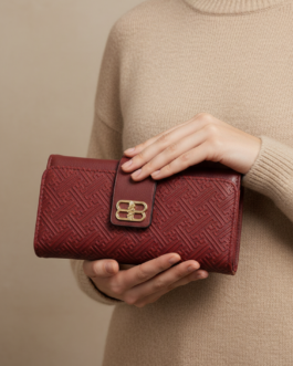 Maroon Casual Wallet For Women
