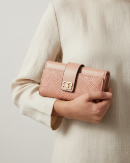Pink Casual Wallet For Women