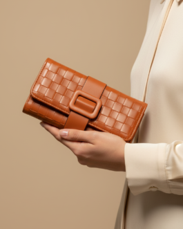 Brown Casual Wallet For Women