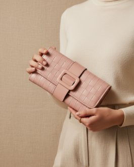 Pink Casual Wallet For Women