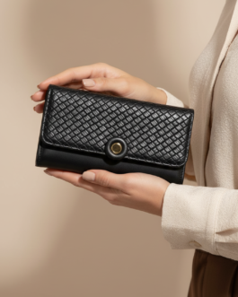 Black Casual Wallet For Women