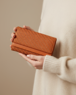 Brown Casual Wallet For Women