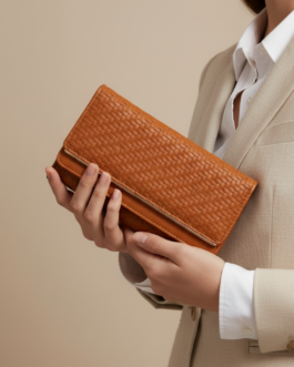 Brown Casual Wallet For Ladies