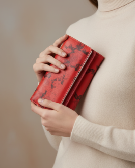 Red Casual Wallet For Women
