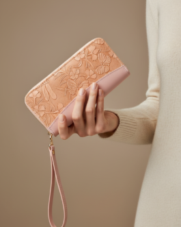 Pink Casual Wallet For Women