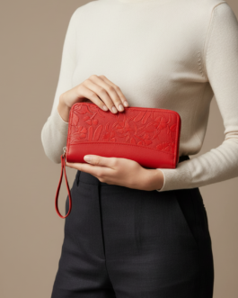 Red Casual Wallet For Women