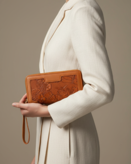 Brown Casual Wallet For Women