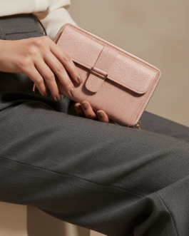 Pink Casual Wallet For Women