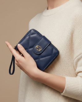 Blue Casual Wallet For Women