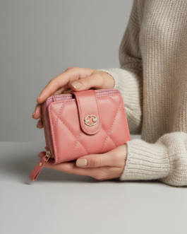 Pink Casual Wallet For Women