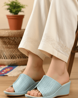 Sky Blue Formal Slipper For Ladies
