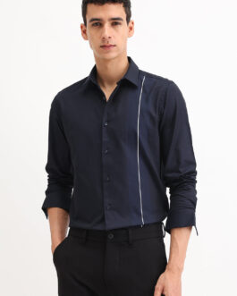 Placement Striped Slim Fit Shirt