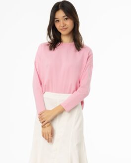 Pink Dolman Long Sleeve T-Shirt