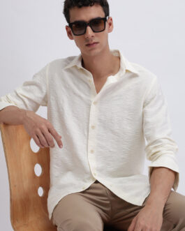 Crinkle Effect Textured Shirt
