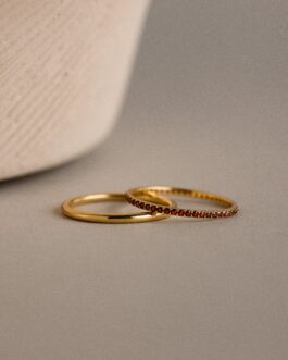 Birthstone Tennis Ring Set