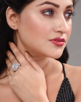 Women Silver Adjustable Ring