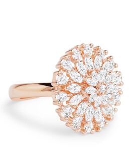 Women Rose Gold Adjustable Ring