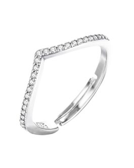 Women Silver Adjustable Ring