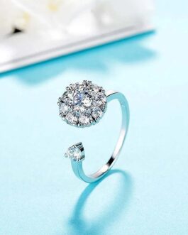 Women Silver Adjustable Ring